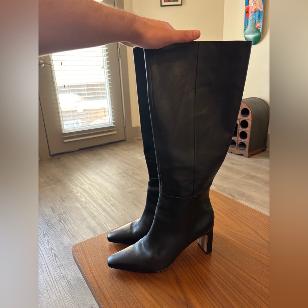 Sam Edelman Sylvia Snip-Toe Knee-High Dress Boots
